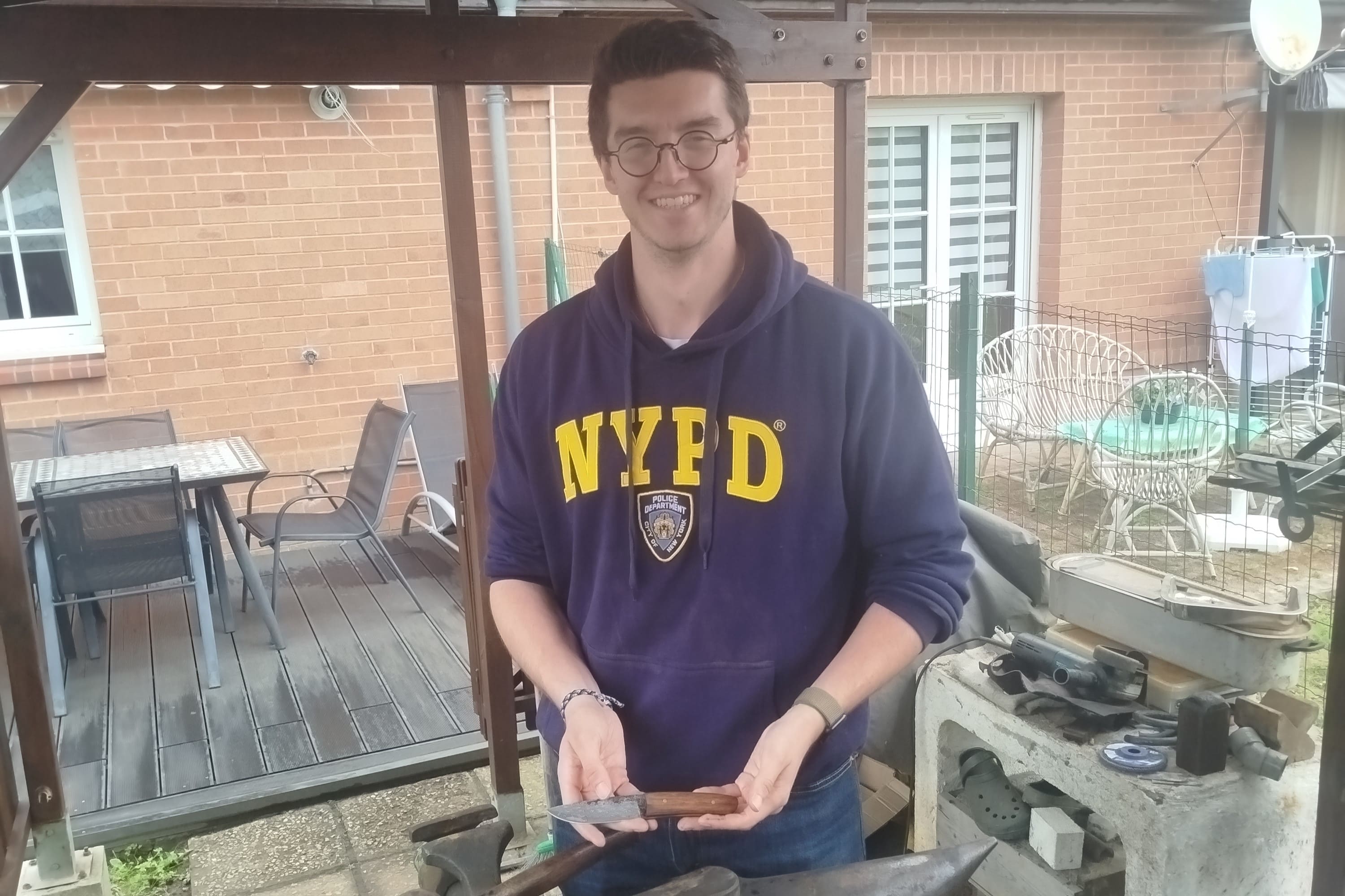 Arthur, stagiaire de forge